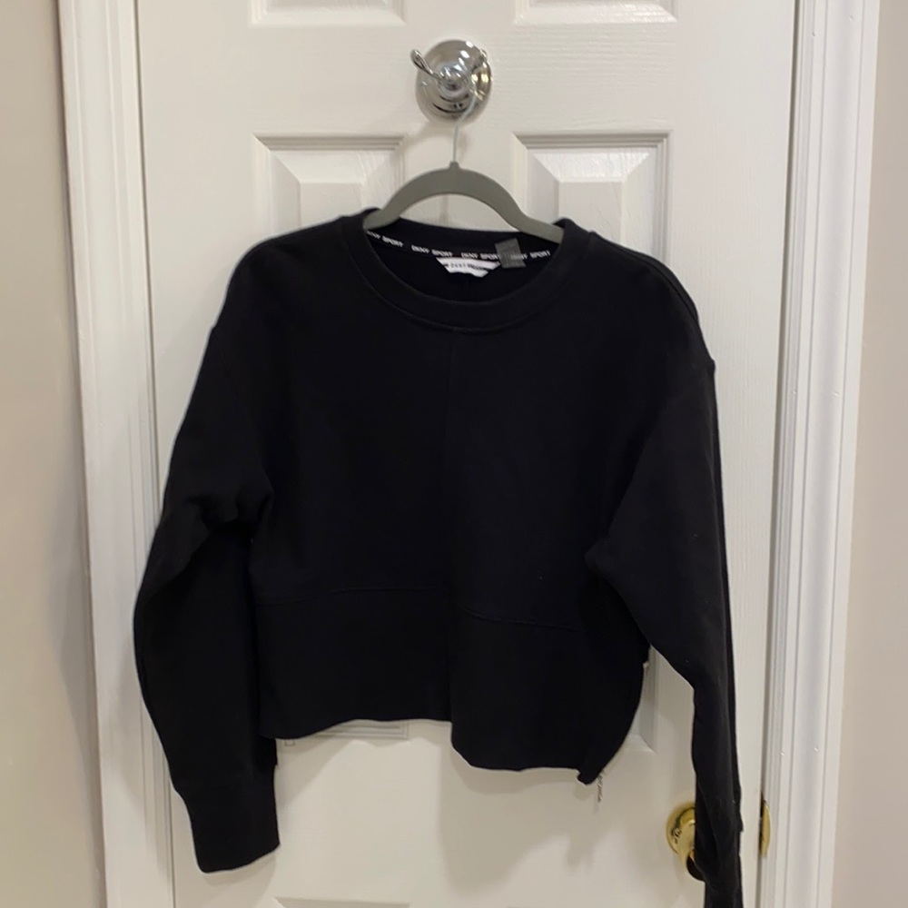 DKNY Pullover Side Zip Sweatshirt
